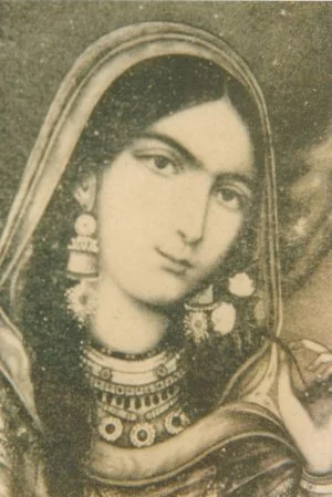 Portrait of Begum Hazrat Mahal (Painted portrait)